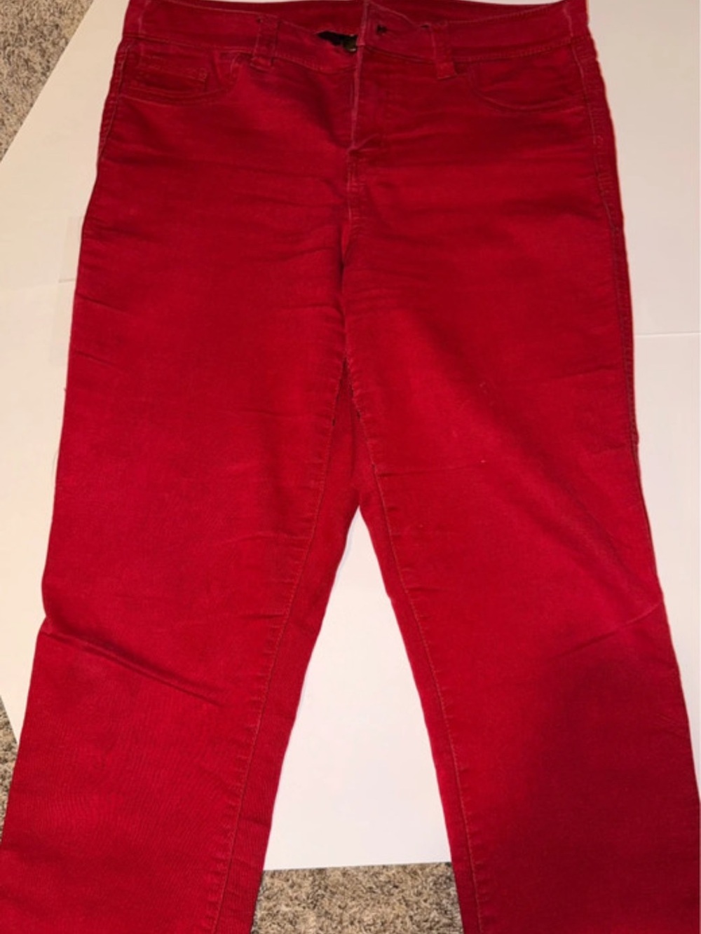 Style & Co. Straight Leg Jeans in Red